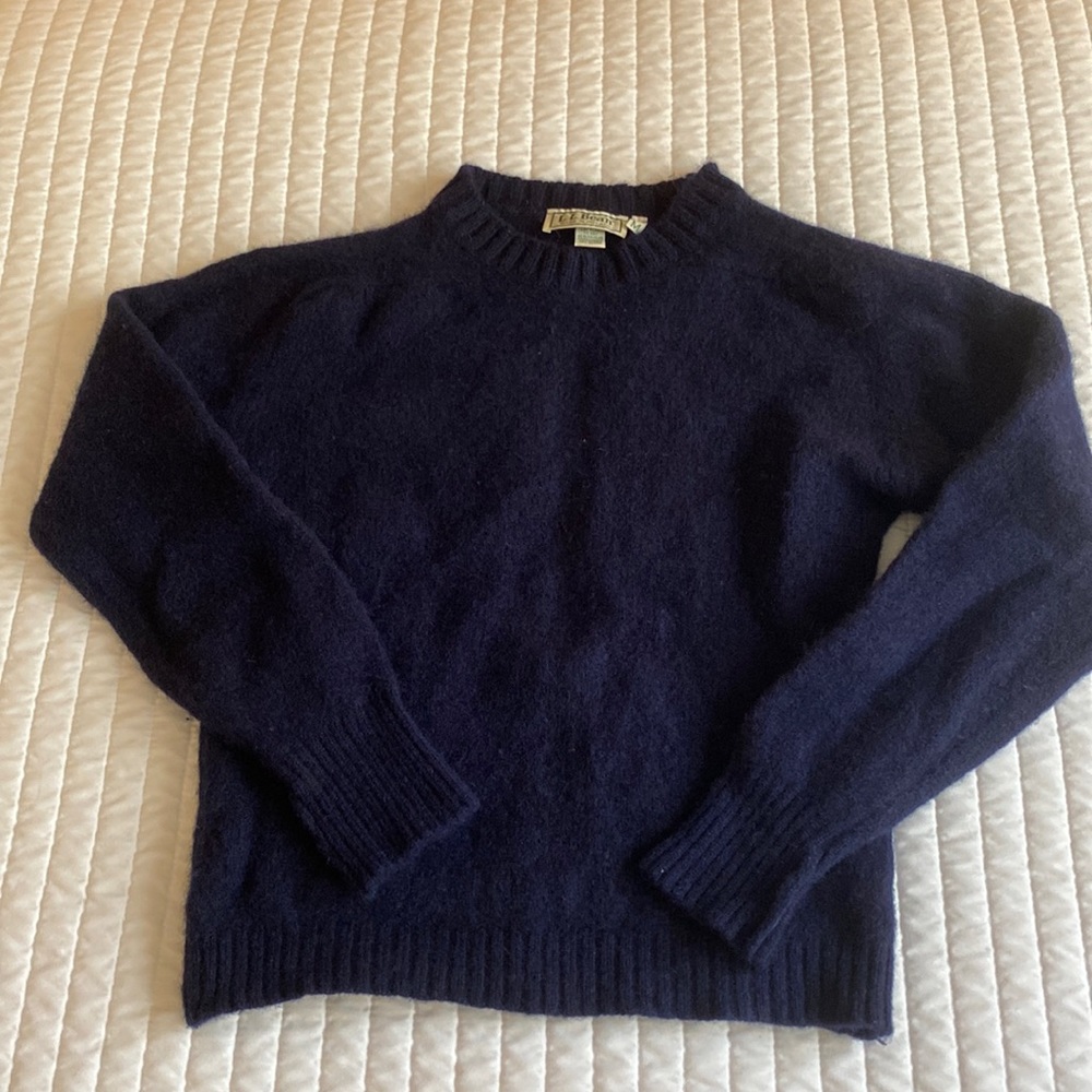 L.L. Bean navy wool sweater